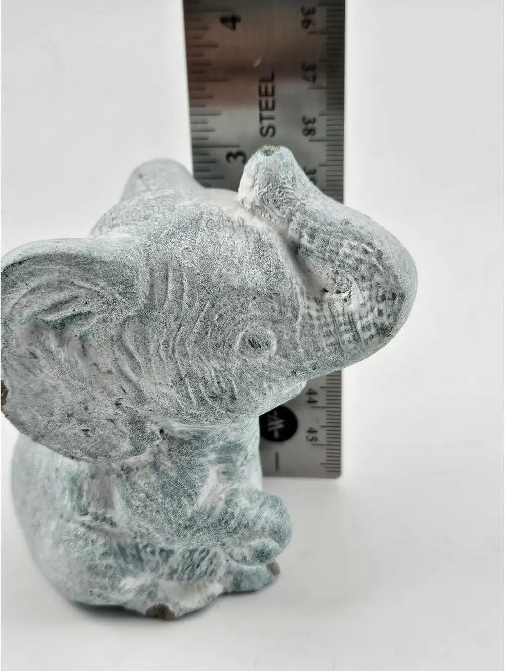 Concrete Elephant Figurine Planter Shelf Decor Bohemian Nursery Accents